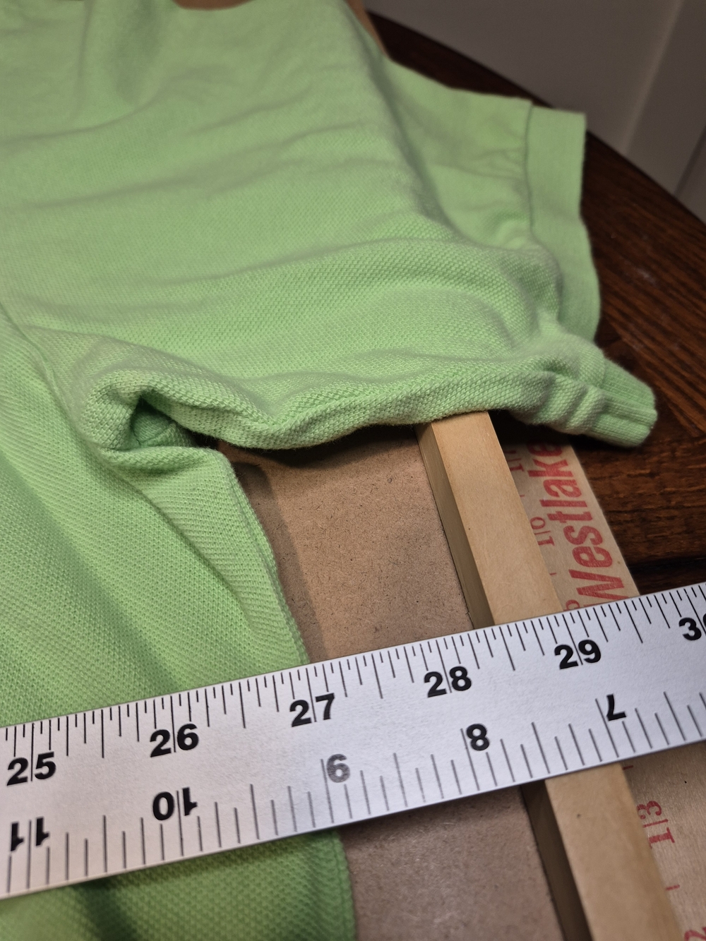 Ralph Lauren Polo Shirt in Lime Green with Purple Pony 4364/7 - Picture 3 of 6